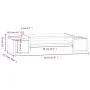 Soporte de monitor madera maciza de pino blanco 70x27,5x15 cm de vidaXL, Bases y elevadores para ordenadores - Ref: Foro24-81...