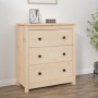 Aparador de madera maciza de pino 70x35x80 cm de vidaXL, Aparadores - Ref: Foro24-813734, Precio: 118,68 €, Descuento: %