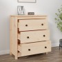 Aparador de madera maciza de pino 70x35x80 cm de vidaXL, Aparadores - Ref: Foro24-813734, Precio: 118,68 €, Descuento: %