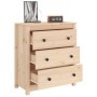 Aparador de madera maciza de pino 70x35x80 cm de vidaXL, Aparadores - Ref: Foro24-813734, Precio: 118,68 €, Descuento: %