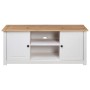 Mueble para TV madera de pino estilo Panamá blanco 120x40x50 cm en Muebles TV | Comprar online en Foru.es