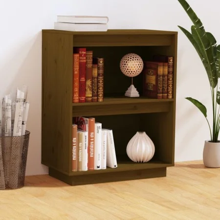 Mesa consola de madera maciza de pino marrón miel 60x34x75 cm de vidaXL, Aparadores - Ref: Foro24-813822, Precio: 44,08 €, De...