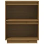 Mesa consola de madera maciza de pino marrón miel 60x34x75 cm de vidaXL, Aparadores - Ref: Foro24-813822, Precio: 44,08 €, De...