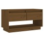 Mueble de TV madera maciza de pino marrón miel 74x34x40 cm de vidaXL, Muebles TV - Ref: Foro24-813842, Precio: 45,11 €, Descu...
