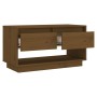 Mueble de TV madera maciza de pino marrón miel 74x34x40 cm de vidaXL, Muebles TV - Ref: Foro24-813842, Precio: 45,11 €, Descu...
