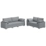 Juego de Sofá 2 pcs Gris claro 219 x 77 x 82 cm tela en Sofás | Comprar online en Foru.es