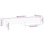 Soporte para monitor madera maciza de pino 100x24x16 cm de vidaXL, Bases y elevadores para ordenadores - Ref: Foro24-813989, ...