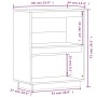 Mesa consola de madera maciza de pino blanco 60x34x75 cm de vidaXL, Aparadores - Ref: Foro24-813820, Precio: 57,60 €, Descuen...