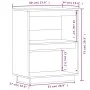 Mesa consola de madera maciza de pino blanco 60x34x75 cm de vidaXL, Aparadores - Ref: Foro24-813820, Precio: 56,68 €, Descuen...