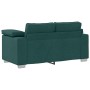 Juego de Sofá 2 pcs Verde oscuro 219 x 77 x 82 cm tela en Sofás | Comprar online en Foru.es