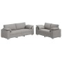 Juego de Sofá 2 pcs Gris nube 219 x 77 x 82 cm tela en Sofás | Comprar online en Foru.es