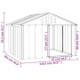 Casa para perros acero galvanizado gris 116,5x153x81,5 cm de vidaXL, Casetas para perros - Ref: Foro24-171542, Precio: 100,01...