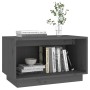 Mueble de TV de madera maciza de pino gris 60x35x35 cm de vidaXL, Muebles TV - Ref: Foro24-813826, Precio: 33,75 €, Descuento: %
