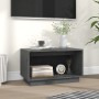 Mueble de TV de madera maciza de pino gris 60x35x35 cm de vidaXL, Muebles TV - Ref: Foro24-813826, Precio: 33,75 €, Descuento: %