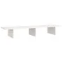 Soporte de monitor madera maciza de pino blanco 100x27x15 cm de vidaXL, Bases y elevadores para ordenadores - Ref: Foro24-813...