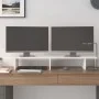 Soporte de monitor madera maciza de pino blanco 100x27x15 cm de vidaXL, Bases y elevadores para ordenadores - Ref: Foro24-813...