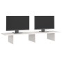 Soporte de monitor madera maciza de pino blanco 100x27x15 cm de vidaXL, Bases y elevadores para ordenadores - Ref: Foro24-813...