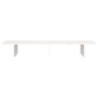 Soporte de monitor madera maciza de pino blanco 100x27x15 cm de vidaXL, Bases y elevadores para ordenadores - Ref: Foro24-813...