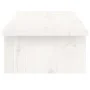 Soporte de monitor madera maciza de pino blanco 100x27x15 cm de vidaXL, Bases y elevadores para ordenadores - Ref: Foro24-813...