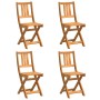 Silla de Jardín 4 pcs Aceite Natural 40 x 42 x 85 cm en Sillas de jardín | Comprar online en Foru.es