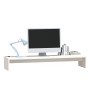 Soporte de monitor madera maciza de pino blanco 100x27x15 cm de vidaXL, Muebles TV - Ref: Foro24-813930, Precio: 32,11 €, Des...