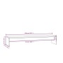 Soporte de monitor madera maciza de pino blanco 100x27x15 cm de vidaXL, Muebles TV - Ref: Foro24-813930, Precio: 32,11 €, Des...