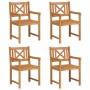 Silla de Jardín 4 pcs 56 x 56 x 90 cm Madera de Acacia Sólida en Sillas de jardín | Comprar online en Foru.es