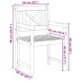 Silla de Jardín 8 pcs 56 x 56 x 90 cm Madera de Acacia Sólida en Sillas de jardín | Comprar online en Foru.es