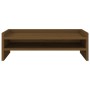 Soporte para monitor madera maciza pino marrón miel 50x24x16 cm de vidaXL, Bases y elevadores para ordenadores - Ref: Foro24-...