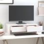 Soporte de monitor madera maciza de pino blanco 50x27x15 cm de vidaXL, Bases y elevadores para ordenadores - Ref: Foro24-8139...
