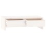 Soporte de monitor madera maciza de pino blanco 50x27x15 cm de vidaXL, Bases y elevadores para ordenadores - Ref: Foro24-8139...