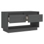 Mueble de TV de madera maciza de pino gris 74x34x40 cm de vidaXL, Muebles TV - Ref: Foro24-813841, Precio: 56,30 €, Descuento: %
