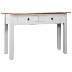 Mesa consola madera maciza pino Panamá blanco 110x40x72cm en Mesas auxiliares | Comprar online en Foru.es