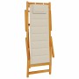 Silla de playa con cojín 2 pcs Marrón 61.5 x 123 x 82cm en Sillas de jardín | Comprar online en Foru.es
