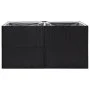 Jardinera de ratán sintético negro 157x80x80 cm de vidaXL, Maceteros y jardineras - Ref: Foro24-319174, Precio: 135,98 €, Des...