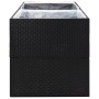 Jardinera de ratán sintético negro 157x80x80 cm de vidaXL, Maceteros y jardineras - Ref: Foro24-319174, Precio: 138,21 €, Des...