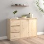 Aparador de madera maciza de pino 111x34x75 cm de vidaXL, Aparadores - Ref: Foro24-813804, Precio: 143,65 €, Descuento: %