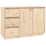 Aparador de madera maciza de pino 111x34x75 cm de vidaXL, Aparadores - Ref: Foro24-813804, Precio: 143,65 €, Descuento: %