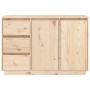 Aparador de madera maciza de pino 111x34x75 cm de vidaXL, Aparadores - Ref: Foro24-813804, Precio: 143,65 €, Descuento: %