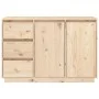 Solid pine wood sideboard 111x34x75 cm by vidaXL, Sideboards - Ref: Foro24-813804, Price: 141,55 €, Discount: %