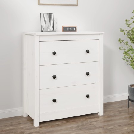 Aparador de madera maciza de pino blanco 70x35x80 cm de vidaXL, Aparadores - Ref: Foro24-813735, Precio: 121,15 €, Descuento: %