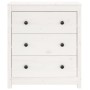 Aparador de madera maciza de pino blanco 70x35x80 cm de vidaXL, Aparadores - Ref: Foro24-813735, Precio: 121,15 €, Descuento: %