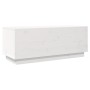 Mueble de TV de madera maciza de pino blanco 90x35x35 cm de vidaXL, Muebles TV - Ref: Foro24-813830, Precio: 43,90 €, Descuen...