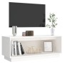 Mueble de TV de madera maciza de pino blanco 90x35x35 cm de vidaXL, Muebles TV - Ref: Foro24-813830, Precio: 43,90 €, Descuen...
