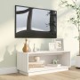 Mueble de TV de madera maciza de pino blanco 90x35x35 cm de vidaXL, Muebles TV - Ref: Foro24-813830, Precio: 43,90 €, Descuen...