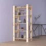Estantería/divisor de espacios madera maciza 80x35x160 cm de vidaXL, Librerías y estanterías - Ref: Foro24-813909, Precio: 88...