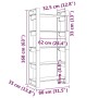 Estantería/divisor de espacios madera maciza 80x35x160 cm de vidaXL, Librerías y estanterías - Ref: Foro24-813909, Precio: 90...