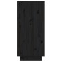 Mesa consola de madera maciza de pino negro 60x34x75 cm de vidaXL, Aparadores - Ref: Foro24-813838, Precio: 62,40 €, Descuent...