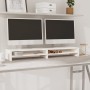 Soporte de monitor madera maciza de pino blanco 100x24x13 cm de vidaXL, Muebles TV - Ref: Foro24-813920, Precio: 33,50 €, Des...