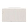 Soporte de monitor madera maciza de pino blanco 100x24x13 cm de vidaXL, Muebles TV - Ref: Foro24-813920, Precio: 33,50 €, Des...